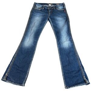 Silver Jeans Frances 18 Bootcut Jeans Womens 29x33 (31x32.5) Blue Denim Stretch